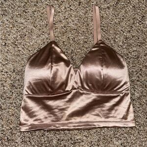 shein silky top
size small